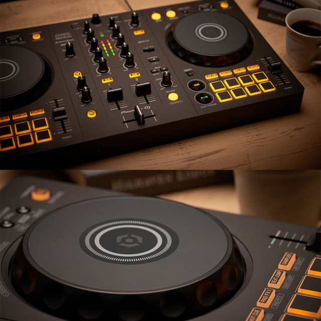 Pioneer DJコントローラー DDJ-FLX4 + PCスタンド + ダストカバー