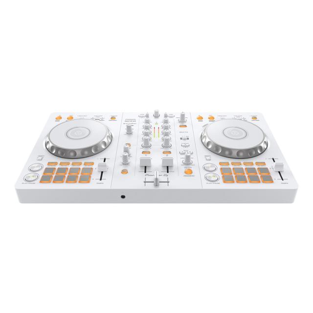 Pioneer DJコントローラー DDJ-FLX4-W (ホワイト) ＋ ダストカバー付き 《rekordbox / Serato DJ Lite 対応》【DDJ-400 後続機種】