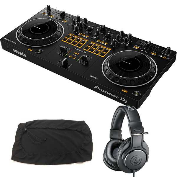 PIONEER DJコントローラー DDJ-REV1 + ヘッドホン ATH-M20 + ダストカバー セット