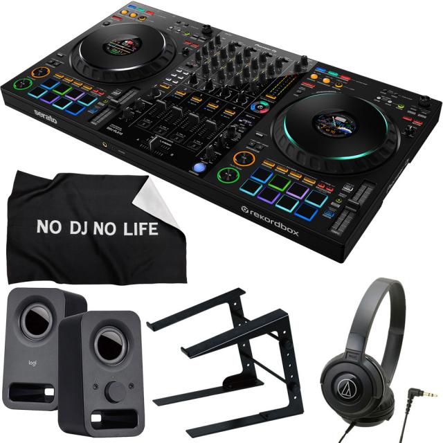 Pioneer DJ DDJ-FLX4 コントローラ PCスタンド ヘッドホン