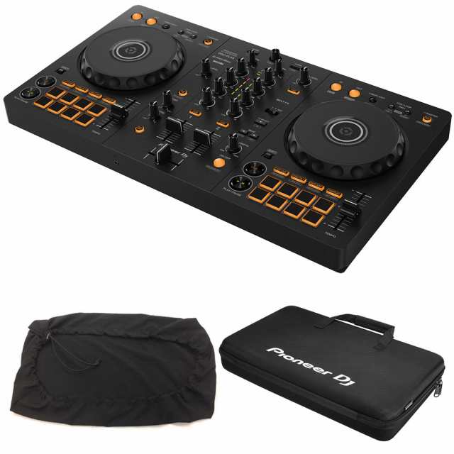 Pioneer DJコントローラー DDJ-FLX4 + 教則本 + 専用ケース DJC-B + ダストカバー セット 【DDJ-400 後続機種】