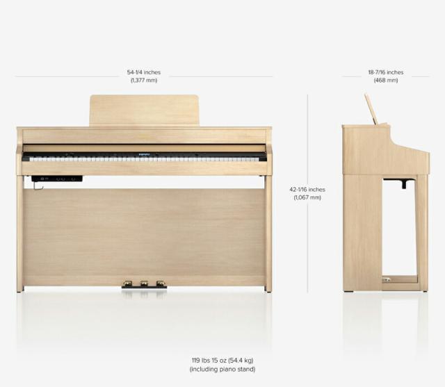 Roland HP702 ホワイト電子ピアノ 椅子 防振マット ヘッドホン付き