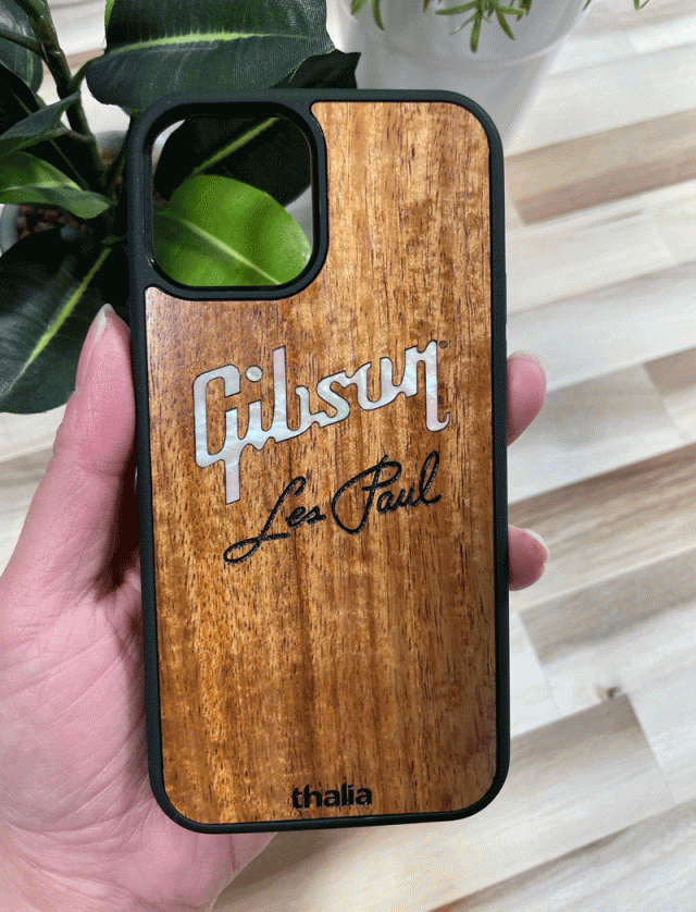 Thalia タリア Iphone ケース a Hawaiian Koa Les Paul Script Engraved Iphone Case Gibson社オフィシャルライセンス の通販はau Pay マーケット Mikigakki 三木楽器株式会社