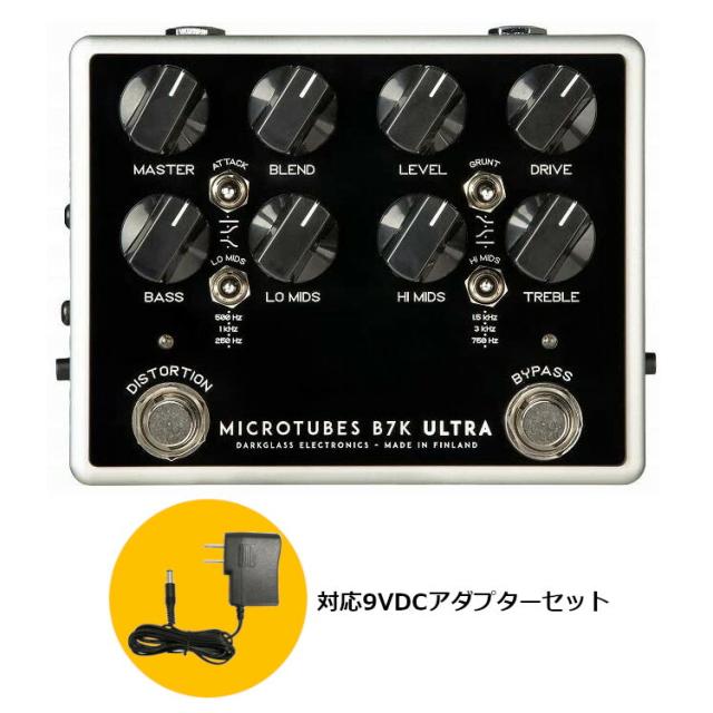 《電源セット》Darkglass Electronics Microtubes B7K Ultra V2 with Aux In  ベース用オーバードライブ/プリアンプ AUXインプット搭載モデル  《国内正規品》