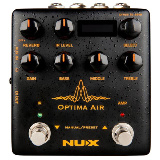 《在庫あり 即納可能》 NUX ニューエックス Optima Air (NAI-5)  Acoustic Simulator &amp; IR Loader プリアンプ付き アコースティックギターシミュレーター