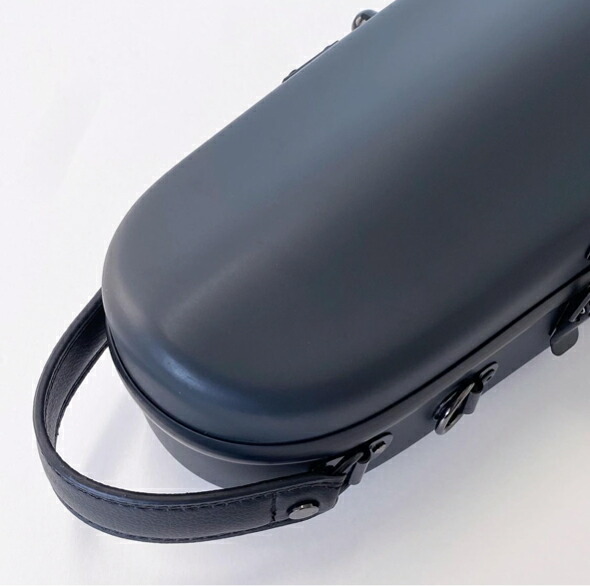 【外付け楽譜バッグ(AB-101)、ベルナルデル松脂セット】カーボンマック CFV-2S NVY  サテン ダークネイビー 軽量 丈夫 カーボンファイバー製 バイオリンケース_2