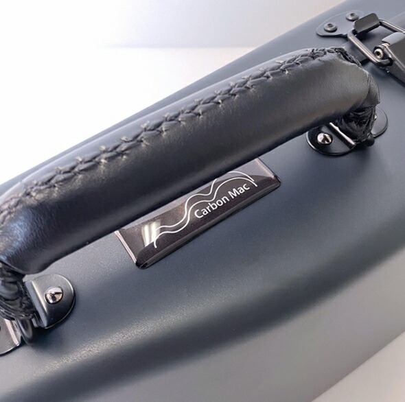 【外付け楽譜バッグ(AB-101)、ベルナルデル松脂セット】カーボンマック CFV-2S NVY  サテン ダークネイビー 軽量 丈夫 カーボンファイバー製 バイオリンケース_3