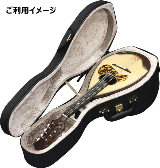 スーパーライトケース、ピック、楽器クロスセット】 宮野マンドリン M