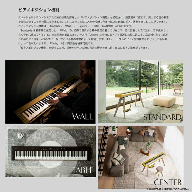 CASIO PX-S7000WE 【ヘッドフォン、楽器クロス、巾着セット】 カシオ