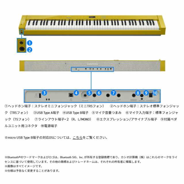 ピアノ椅子 CC-7 セット】 CASIO PX-S7000BK カシオ Privia