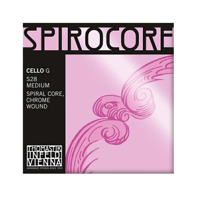 SPIROCORE (スピロコア) チェロ弦 G線 S28 スパイラルコア / クロム巻