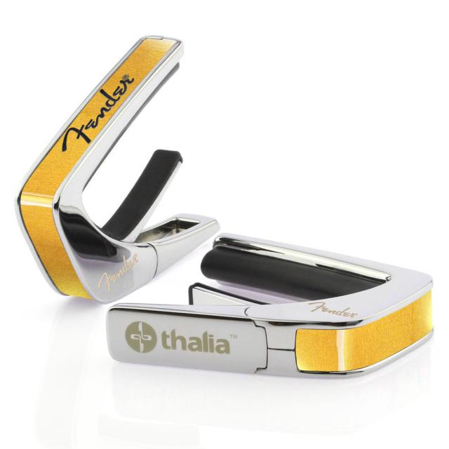 タリア カポ フェンダー ライセンスド・モデル Thalia Capos カポタスト / Fender MAPLE w/Black Spaghetti Logo 3種フレットパッド付属