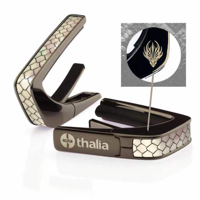 タリア カポ Thalia Capos PREMIUM Series BC-DRAGON DX / WHITE DRAGON DX Black Chrome ギター 12インチフレッドパッド付属