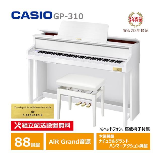CASIO GP-310WE 白いこと材木 カシオ 3年言いはなつ 上端電話機 高低居敷き嘱する 【送りとどける取りつける無料(沖縄・離島納品不可)】