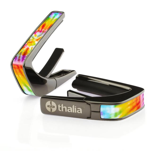 タリア カポ Thalia Capos LIMITED EDITION Pearl Tie-Dye / Black Chrome ギター 12インチフレットパッド付属