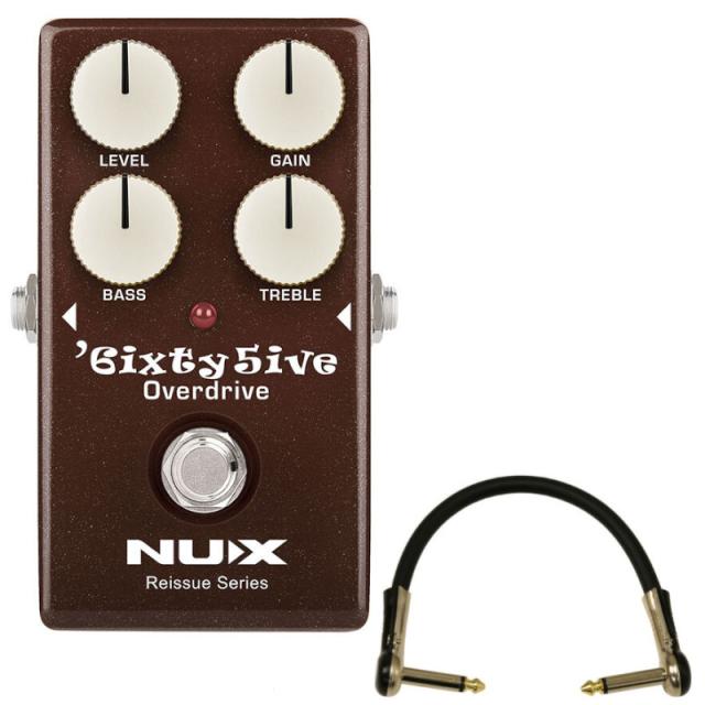 エフェクター オーバードライブ NUX ’6ixty5ive OD Classic Black Panel Fenderアンプのパンチの効いたクリアなトーン + L型パッチケーブル 15cm 《送料無料》 6,522円