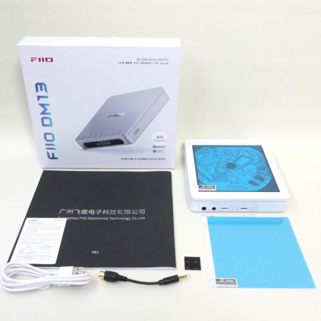 《アウトレット品》FIIO ポータブル CDプレーヤー DM13BT Transparent 透明 (FIO-DM13BT-T)