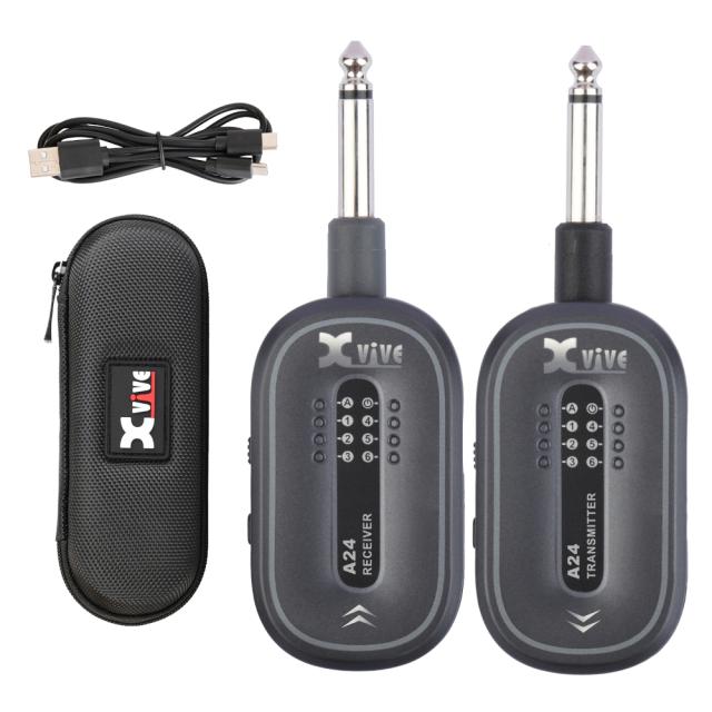 《在庫在り 即納可能》 Xvive XV-A24 　#GY （グレー） エレキギター ワイヤレス