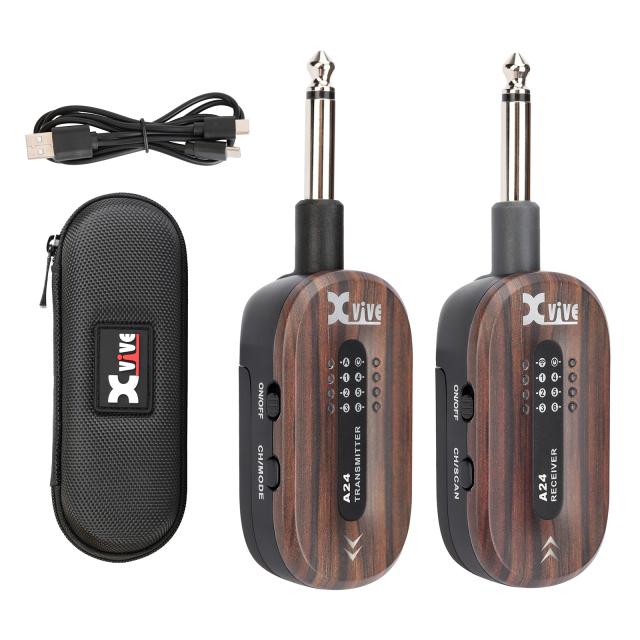 《在庫在り 即納可能》 Xvive XV-A24 　#RW （ローズウッド） エレキギター ワイヤレス