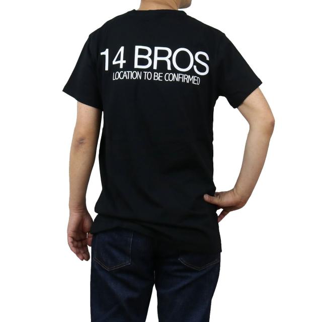 フォーティーンブロス 14BROS  メンズ−Ｔシャツ 12679A3062B14 TBC 刺繍 Tシャツ NERO ブラック  ts-01