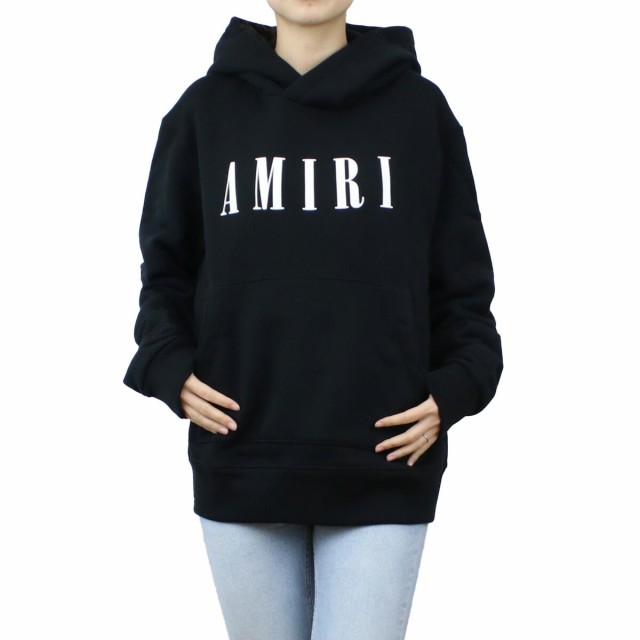 【限定クーポン配布中】【新品】アミリ AMIRI レディース パーカー ブランド ロゴ フーディー PS22WJH002 001 BLACK ブラック apparel-0