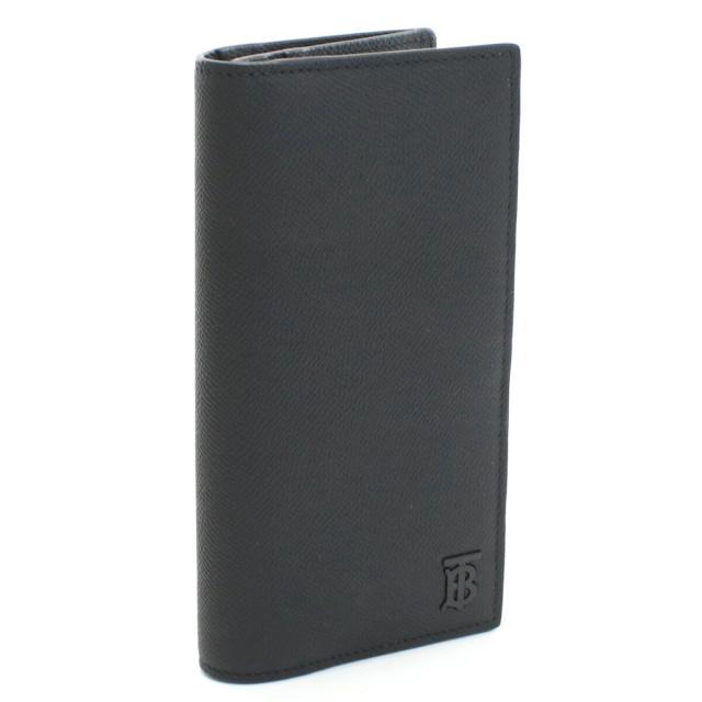 バーバリー BURBERRY  長財布ニ折小銭入付き　ブランド 8069733　A1189 BLACK-BLACK ブラック　wallet-01