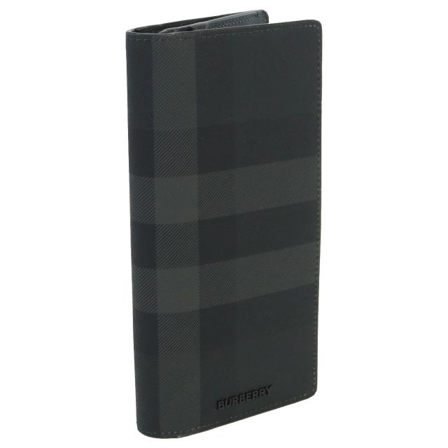 バーバリー BURBERRY 長財布ニ折小銭入付き ブランド 8070199 A1208 CHARCOAL ブラック グレー系 wallet-01 の通販は