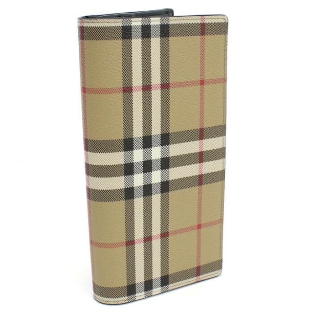 【新品】バーバリー BURBERRY  長財布ニ折小銭入付き ブランド 8084168　A7026 ARCHIVE BEIGE ベージュ系 マルチカラー　wallet-01