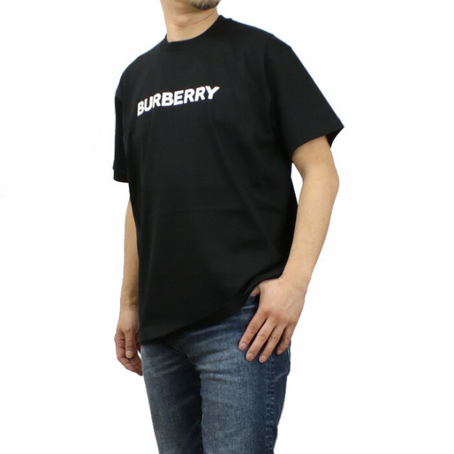 【新品】バーバリー BURBERRY ロゴＴシャツ メンズ ブランド 8084233　A1189 BLACK ブラック apparel-01 ts-01