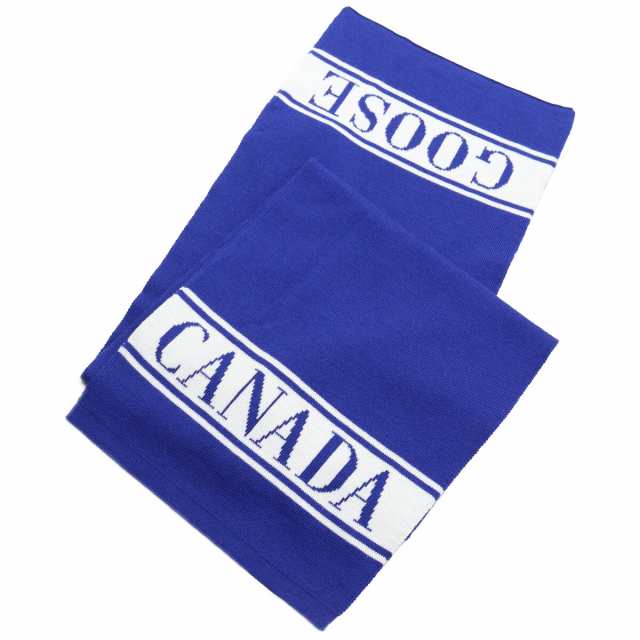 【限定クーポン配布中】カナダグース CANADA GOOSE KIDS MERINO LOGO SCARF キッズ マフラー 6955K 260 BLUE ブルー系 bos-16 warm-01 k