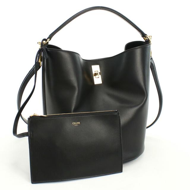 【新品】セリーヌ CELINE  バケット16　セーズ ショルダーバッグ ブランド 19557　3CR4　38NO BLACK ブラック bag-01の通販は