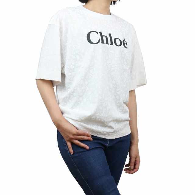 【新品】クロエ CHLOE レディース－Ｔシャツ ブランドロゴ CHC21SJH83183　101 WHITE ホワイト系 apparel-01  ts-01｜au PAY マーケット