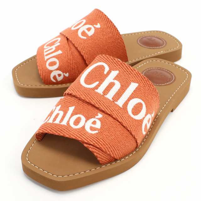 【限定クーポン配布中】【新品】クロエ CHLOE レディースサンダル　ブランド CHC23U188EF　848 TAWNY ORANGE オレンジ系　shoes-01