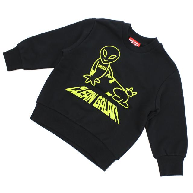 【新品】ディーゼル DIESEL  キッズ スウェット ブランド J00943 0QAWU K900 ブラック kb-01 の通販は