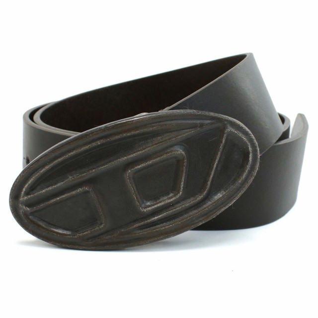 【新品】ディーゼル DIESEL ベルト メンズ Dロゴ X09257　P0503　T2184 ブラウン系 belt-01