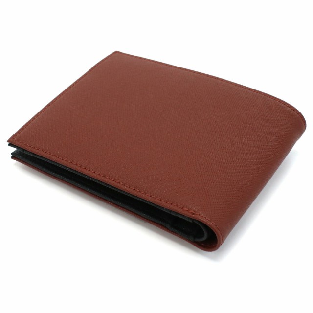 【新品】エンポリオアルマーニ EMPORIO ARMANI  二折財布小銭入付き ブランド  Y4R165　Y730E　84072 ORANGE ブラウン系 wallet-01 mini-01 の通販は