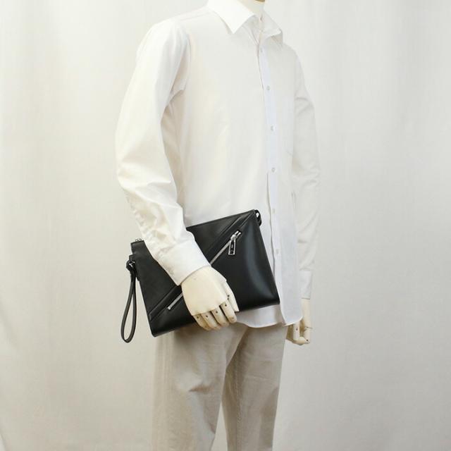 新品】フェンディ FENDI シャドー ダイアゴナル クラッチバッグ 