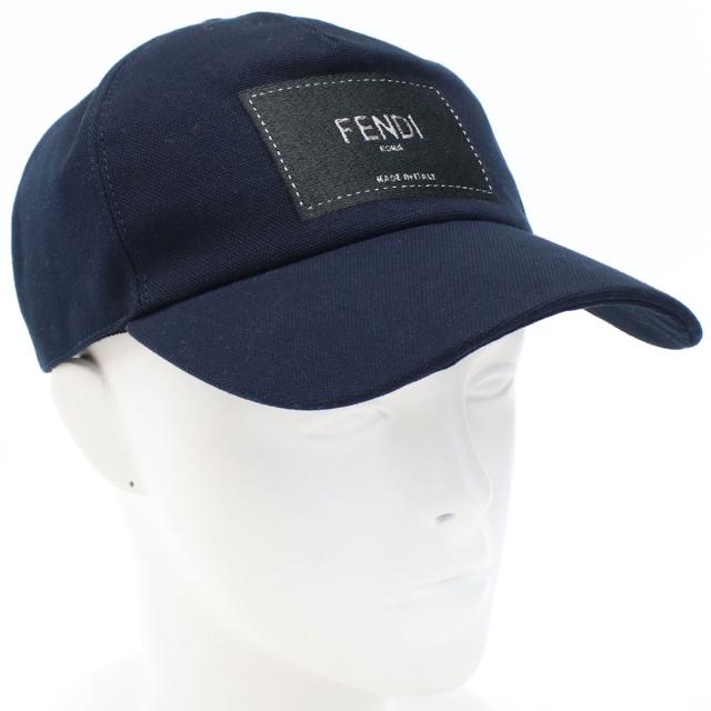新品★フェンディ FENDI  メンズ−キャップ FXQ768　AIKH　F0QA2 ネイビー系 cap-01  の通販は