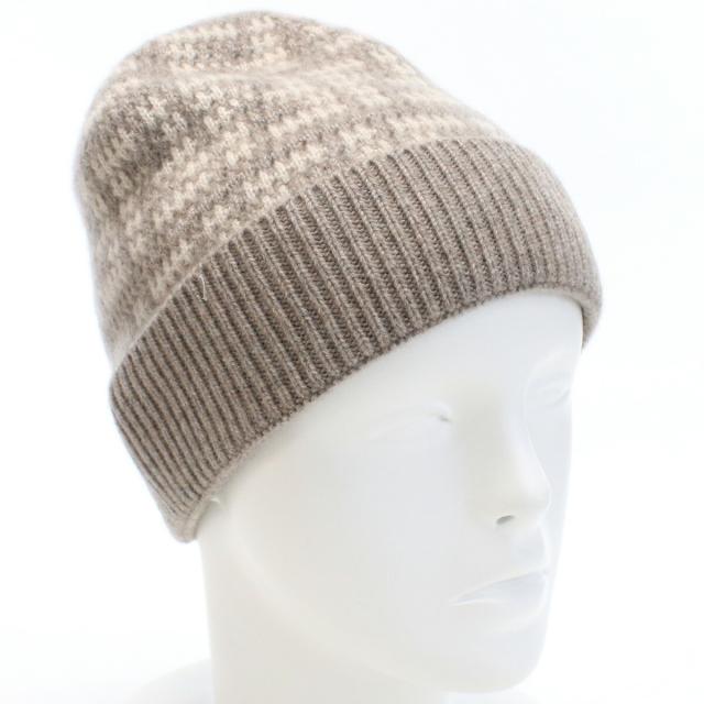 【新品】フェンディ FENDI  レディース ニット帽 ブランド カシミア 冬ギフト  FXQ913 ALSY F0QD3 ベージュ系 warm-02