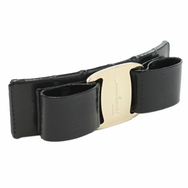 【新品】フェラガモ FERRAGAMO バレッタ　ヴァラ　ブランド 34-0388 0765266　NERO ブラック　accessory-01 gif-04w