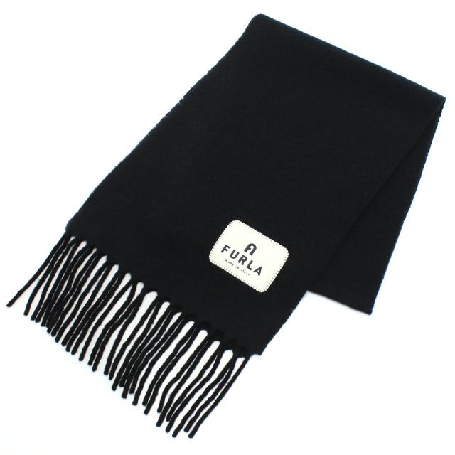 【新品】フルラ FURLA FURLA MOON レディース−マフラー　ブランド WT00028　LH0000　O6000 NERO ブラック　warm-01　win-03w
