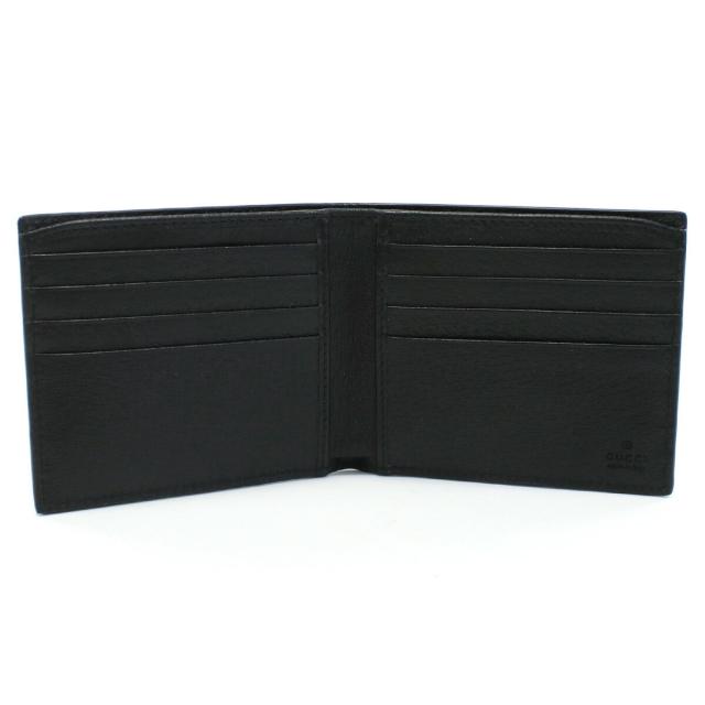 【新品】グッチ GUCCI MEN'S GG MARM. 二折財布 ブランド 小銭入れなし 428726　DJ20T　1000 ブラック wallet-01 mini-01  父の日の通販は