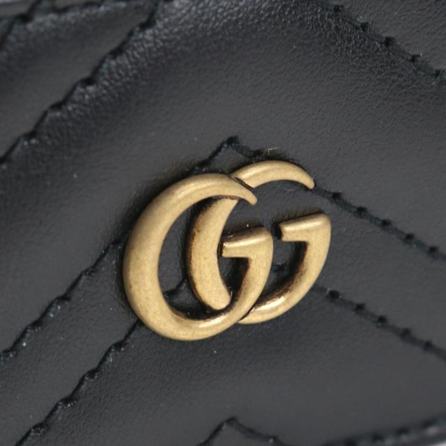 22SS新作 グッチ GUCCI GG MARMONT 2.0 カードケース ブランド カードケース 443127 DTD1T 1000 ブラック gsw-3    gif-02w 22SS新作 グッチ GUCCI GG MARMONT 2.0 カードケース ブランド カード
