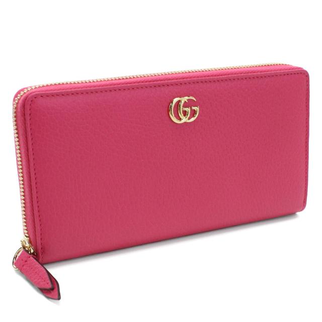【新品】グッチ GUCCI PETITE MARMONT ダブルG ジップアラウンドウォレット 長財布 456117　CAO2G　5744 ピンク系 wallet-01