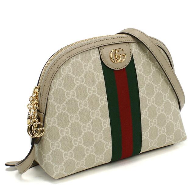 【新品】グッチ GUCCI OPHIDIA 斜め掛けショルダー　ブランド　オフィディア GGスプリーム 499621　UULAG　9682 ベージュ系　bag-01