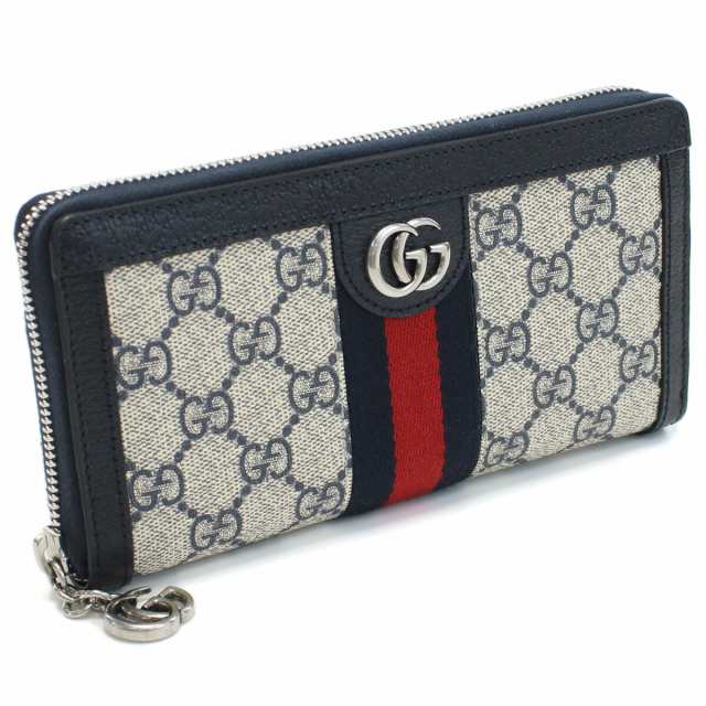 【新品】グッチ GUCCI OPHIDIA オフィディア GG ジップアラウンドウォレット 長財布 523154　96IWN　4076 ネイビー系 wallet-01