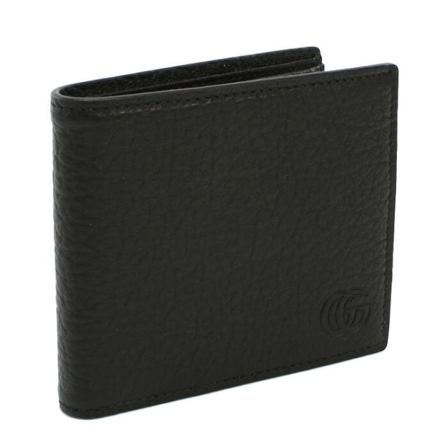 【新品】グッチ GUCCI GG DEBOSSED 二つ折り財布 小銭入付き 795316　AADD7　1000 ブラック wallet-01