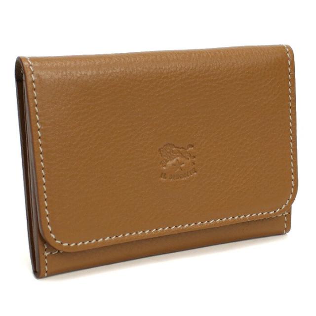 【新品】イル ビゾンテ IL BISONTE  名刺入れ カードケース  SCC121　PV0001　BW553 GIANDUIA ブラウン系