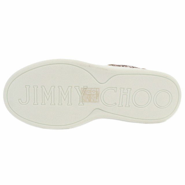 【新品】ジミーチュウ JIMMY CHOO レディース スニーカー ブランド ROME-F　CGX 231　V ROSE MIX ホワイト系  shoes-01｜au PAY マーケット