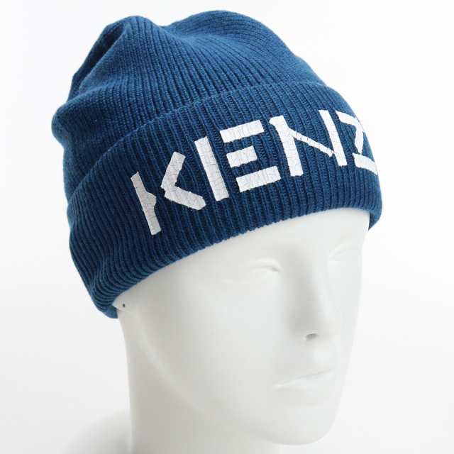 【新品】ケンゾー KENZO  ユニセックス ニット帽 8BU111 KEK 77 ブルー系  warm-02 cap-01  fl07-saleの通販は